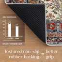 Non Slip Rug Pad 8x10 Feet, 4/25" Thick Felt Cushioned Rubber Rug Gripper Pad for Hardwood, Laminate, Stone, Tile, Wood, Vinyl Floors & Carpet, Anti Skid Under Area Rug Pads  8' x 10' (Rectangular), Grip & Comfort