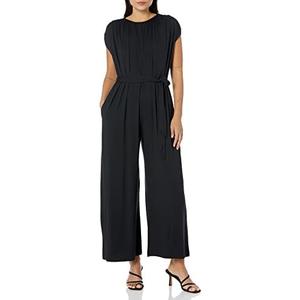 Velvet by Graham & Spencer women's Norah Sleeveless Tie Jumpsuit, Black, XL