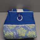 Aqua Campania Ultimate 2-in-1 Pool Float Lounge – Extra Large – Inflatable Pool Floats for Adults with Adjustable Backrest & Cupholder Caddy – Navy Hibiscus