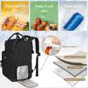 MATEIN Teacher Backpack with Lunch Compartment, 15.6 Inch Lunch Backpack for Men with Organized Pocket, College Laptop Backpacks Meal Prep Bag Gift for Teachers Work Nurse Commute Office