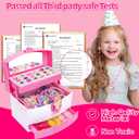 Jewelry Toys for Girls, Adjustable Rings, Bracelets, Necklaces, Butterfly Hair Clips, Toddler Bows, Unicorns Kids Toys Set for Princess Dress Up, Christmas Birthday Gifts, 3 4 5 6 7 8 9+ Year Old Girl