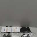 Stainless Steel Stove Gap Covers,Stove Gap Filler, Range Trim Kit, Stove Gap Guards, Heat Resistant and Easy to Clean, Easy retractable Length 13.8" to 27.5", Width 0.79",Black(2PCS)