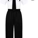 Airline Pilot Costume for Kids Captain Pilot Uniform for Career Day Halloween Dress Up Birthday Gifts (7-8 Years)