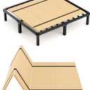 Imperius Foldable Box Spring, Bunkie Board, Bed Support Slats,Full 53"x74" (Full 74"X53")