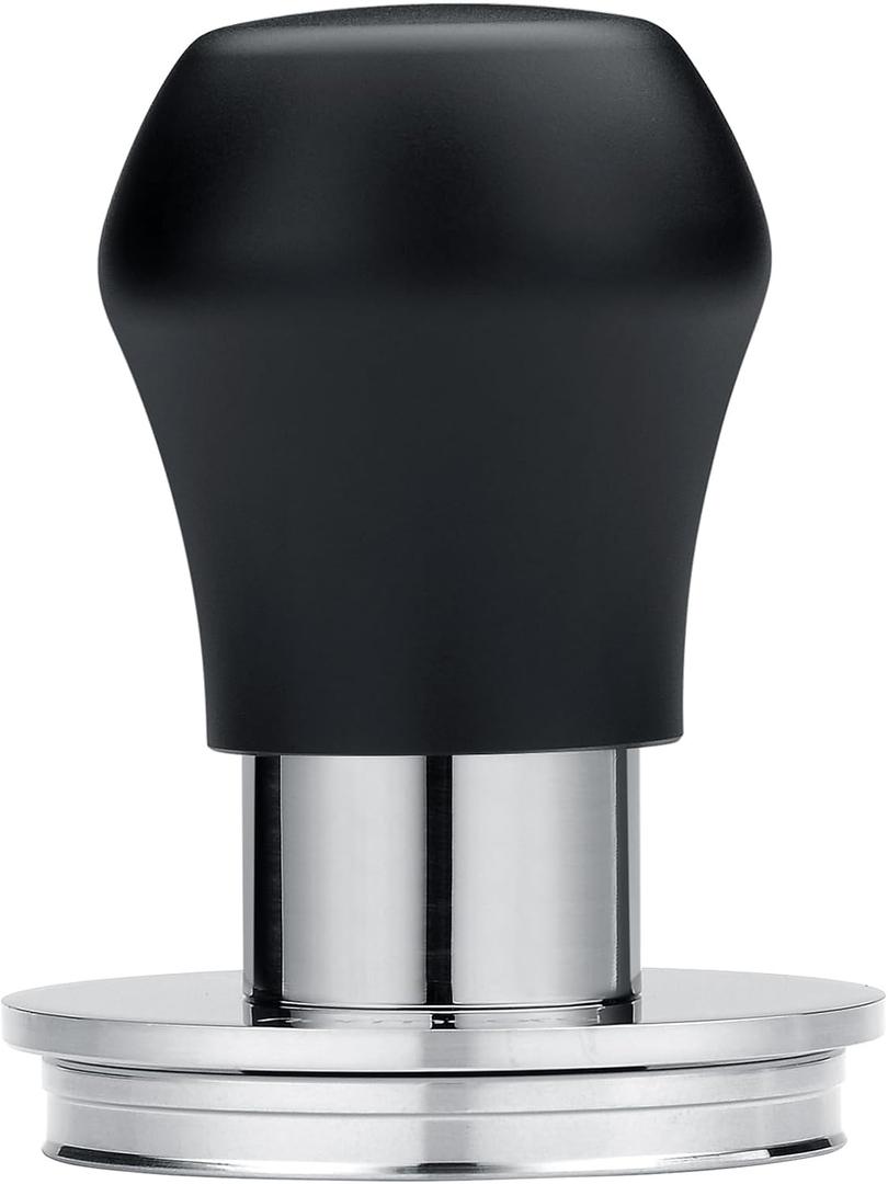 Normcore 51.5mm Coffee Tamper V4.1 Mini, Spring-Loaded Tamper with Click Feedback, Compatible with La Pavoni Professional PL, Europiccola EL, Black