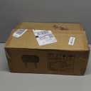 Wimarsbon Storage Ottoman, Vanity Stools with Metal Legs, 16.5" x 11.8" x 18" Modern Faux Mink Fur Footstool, Makeup Chair with Anti-Slip Feet, Accent Table,Footrest,Storage Bench for Bedroom (White)