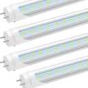 JESLED T8 LED Tube Light 3FT, 2520LM, 18W(45W Equivalent), 6000K, Ballast Bypass, 36 Inch F25T8 Fluorescent Bulb, Dual Ended, 36” Lighting Tube Fixture (4-Pack)