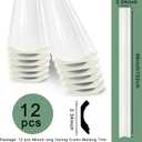 Ceiling Crown Molding Trim, 12 Pack High Impact Polystyrene Decorative Ceiling Moulding, 48 Feet Total Length,Easy to Install (48x2.34in,White)