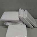 WIGENIUS 10 Pack White Table Cloth Rectangle Tablecloths 60X102 Inch,Polyester Table Cloth for 6 Foot Rectangle Tables,Wrinkle Resistant Washable Fabric Table Covers for Party,Wedding Banquet