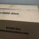 BestOffice | Ergonomic Gaming Chair | Blue | Reclining Computer Chair with Lumbar Support, Headrest Pillow, Adjustable Footrests | 360 Swivel with Heavy Duty Wheels | for Home & Office