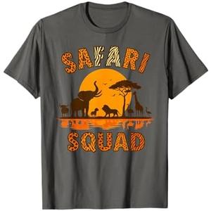 Safari Squad Animal Family Trip Zoo World Kids Boys Girls T-Shirt Size S