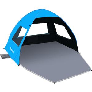 Gorich Easy Pop Up Beach Tent for 3-4 Person, UPF 50+ UV Protection Beach Umbrella Sun Shelter, Portable Lightweight Shade with Easy Foldable & Instant Setup