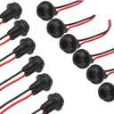 Senzeal 12pcs T10 W5W 194 LED Bulbs 921 Sockets Adapter Rubber + Copper Wire for LED Bulbs Replacement