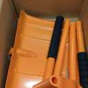 TwinkleTool 67 Inch Snow Shovel for Driveway with Heavy Duty Ergonomic LaborSaving Assisted Handle, Removing Snow and Ice for Outdoor, Car, Yard, Emergency,Large Snow Shovel