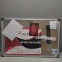 VIZ-PRO Magnetic Dry Erase Board, 36 X 24 Inches, Silver Aluminium Frame