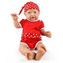 IVITA 16 inch Realistic Full Body Silicone Baby Dolls That Look Real, Soft Realistic Newborn Silicone Baby Dolls Gifts for Kids, Birthday Gifts - Girl