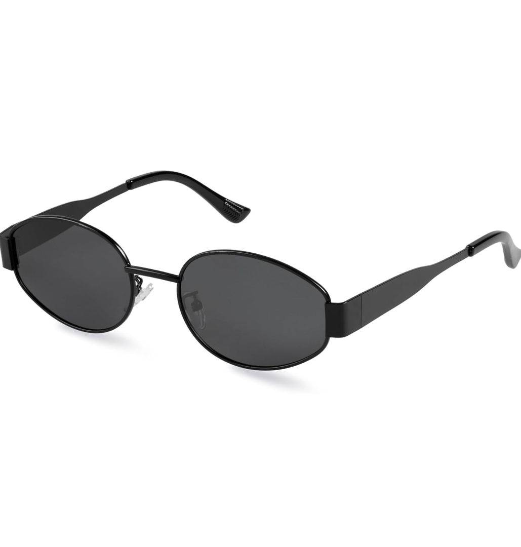 livho 2025 Trendy Oval Sunglasses - Stylish Polarized Shades for Everyday - Retro Metal Frames