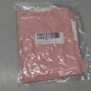 Womens Shirts Summer Henley V Neck Color Block Tshirts Raglan Short Sleeve Casaul Trendy Tops (Pink)
