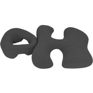 Hilitand Face Down Pillow Memory Foam Prone Massage Pillow Removable Washable Cover Polyester Fiber with Chest Support for Sleeping Home Travel Use (Dark Gray)