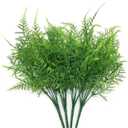 Artificial Plants, Plastic Shrubs Fern Grass Leaves Fake Bushes Outdoor Indoor Greenery Home Garden Dcor Verandah Planting Filler Table Centerpieces Arrangements DIY Decoration 4 Pack