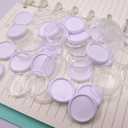 33pcs DIY Discs For Disc bound Notebook Planner Accessories Expander Disc fits for Tul, Levenger, Arc, Happy Planner, Talia(Super Clear White Clear Mixed,1.26inch/32mm)
