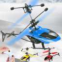 Gesture Sensing Indoor Flying Helicopter Toys, Remote-Controlled Helicopter Children's Toys with LED Lights, Birthday Gifts for Boys and Girls (Yellow)