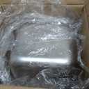 6 Pack Hotel Pans 1/6 Size 6" Deep Steam Table Pan 22 Gauge Anti Jam Stainless Steel Hotel Food Pan