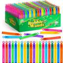 300 Pieces Mini Bubble Wands,Bubble Party Favors Assortment Toys for Kids,Themed Birthday, Halloween, Goodie Bags, Carnival Prizes, Wedding, Bubble Maker Toys for Kids,Outdoor Gifts for Girls & Boys