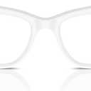 Swarovski Women's Sk2022f Low Bridge Fit Square Prescription Eyewear Frames (Opal White/Demo Lens)