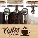 Glass Coffee Canister Set with Shelf & Spoons - 3 Piece Airtight Seal Coffee Bean Storage Containers & Filter Holder for Kitchen Organization