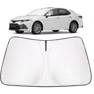 ZATOTOO Windshield Sun Shade for 2017-2023 Toyota Camry Car Window Shade for Front Windshield Ultra-bright Reflective Sun Shade for Car Windshield, Front Window Sun Shade Blocks UV Ray Reduce the Heat
