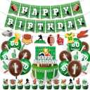 Football Party Decorations,Complete Football Birthday Party Decorations Kit with Banner, Hanging Swirls, Balloons & Cake Toppers,Football Party Supplies for Boys, Sports Birthday Party Decor