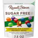 Russell Stover Sugar Free Chocolate Candy Coated Peanut Gems, 7.5 Ounce Bag