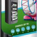 Energizer Recharge Universal Charger for NiMH Rechargeable AA, AAA, C, D, and 9V Batteries