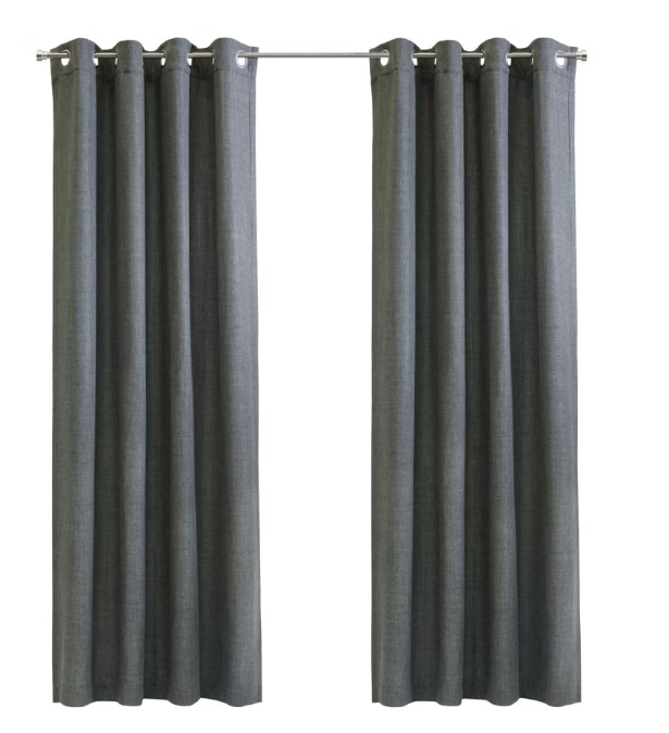 Urban Habitat Duncan Grommet Window Panel, Morill, 50 in W × 63 in L, Gray