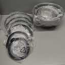 LIANYU Stainless Steel Mixing Bowls Sets of 6, Large 7, 3.5, 2.5, 2, 1.5, 1QT Size with Transparent Airtight Lids, Metal Nesting Serving Bowl Sets for Home Kitchen, Dishwasher & Freezer Safe, Black