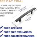 Ravinte 30 Pack | 5-3/16'' Curved Cabinet Pulls Matte Black Kitchen Drawer Pulls Arch Cabinet Handles 5-3/16Length, 3 Hole Center