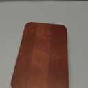 ECOECO Wood Riser for Decor, Widen Size Pedestal Stand for Bathroom,Farmhouse Decorative Tray Soap Holder for Perfume, Candle, Sponge, 10" x 6"- Red Brown