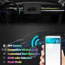 RGB Ambient Light for Tesla Model 3 & Model Y, LED Center Console Dashboard Neon Light with Storage Box for 2019-2022 Tesla Model 3/2021-2024 Model Y Accessories (Ribbon Flowing Style)