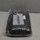 Yakamok 90 Inch Length 100% Blackout Curtains for Bedroom, 2 Thick Layers Thermal Insulated Grommet Total Blackout Drapes with Black Liner for Living Room (52Wx90L,Black, 2 Panels)