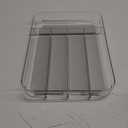 Madesmart 5-Compartment Small Silverware Tray for Utensils, Flatware, Kitchen Drawer Organization and Storage, Soft-Grip, Clear  12.88x9.25x1.88in