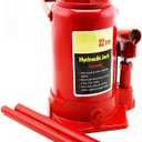 32-Ton Hydraulic Bottle Jack Low Profile Automotive Shop Lift Truck Bus Car RV Auto, Red