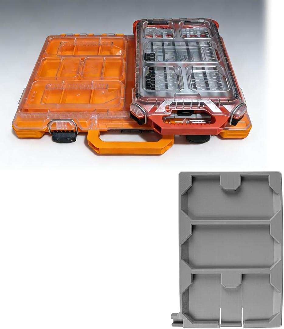 Adapter Board Compatible with Klein MODBOX, Compatible with Milwaukee Packout Toolboxes, Snap-On Storage Mounting Bracket, Workshop Organization System, Tool Storage Connector (1/2 Pcs)