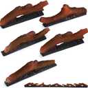 Electric Fireplace Wall Fireplace Recessed 3 Log Flame Colors Electric Fireplace Synthetic Resin Decoration Transparent Logs Flame for 50 inch Indoor Electric Fireplaces 5 Pieces