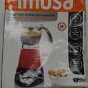 Imusa 6 or 3cup Electric Espresso Maker, Red