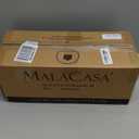 MALACASA 24 OZ Cereal Bowls, Porcelain Soup Oatmeal Bowls Set of 6, Kitchen Ceramic Serving Bowl, Dishwasher Microwave Oven Safe, White, Series LUNA