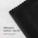 3 x Vitalizart Black Velvet Ribbon Set 3/8" x 15 Yd Wooden Spool Fabric Trim 3 Rolls * 5 Yd for Christmas Wreath Decoration Handmade Craft Ornaments Gift Wrapping & Bow Making