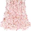 Sggvecsy Cherry Blossom Garland Artificial Cherry Flower Vines 10 Pack Hanging Silk Flowers Garland for Home Wedding Garden Party Arch Office Decor (Pink), 10pcs