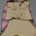 Kuoser Warm Dog Coat, Waterproof Dog Jacket for Extra Large Dogs, Adjustable Durable XL Doggie Winter Coat Reversible Cozy Puppy Cold Weather Apparel from Small to Large Breed, Pink XL