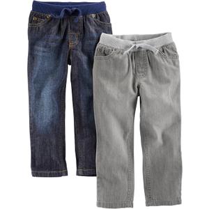 Simple Joys by Carter's Baby Boys' 2-Pack Pull on Denim Pant (5T) 100